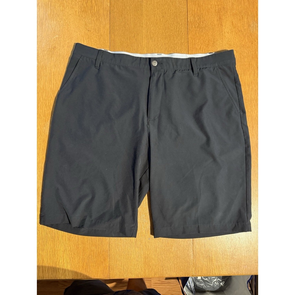 Adidas‎ Golf Shorts Men's 40 Black Chino Outdoors Golf Performance LightWeight